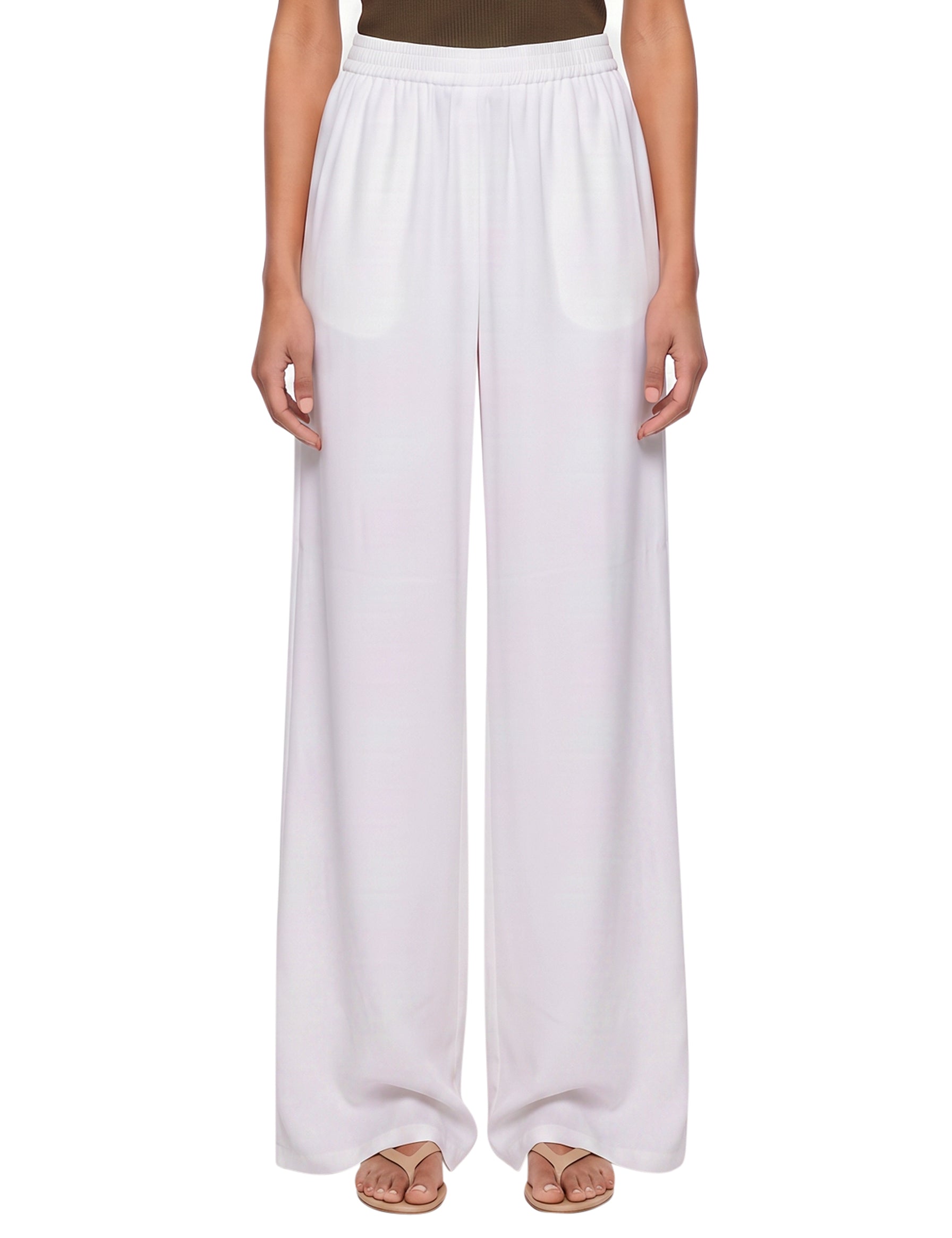 Pantaloni a gamba ampia Volonta in bianco 