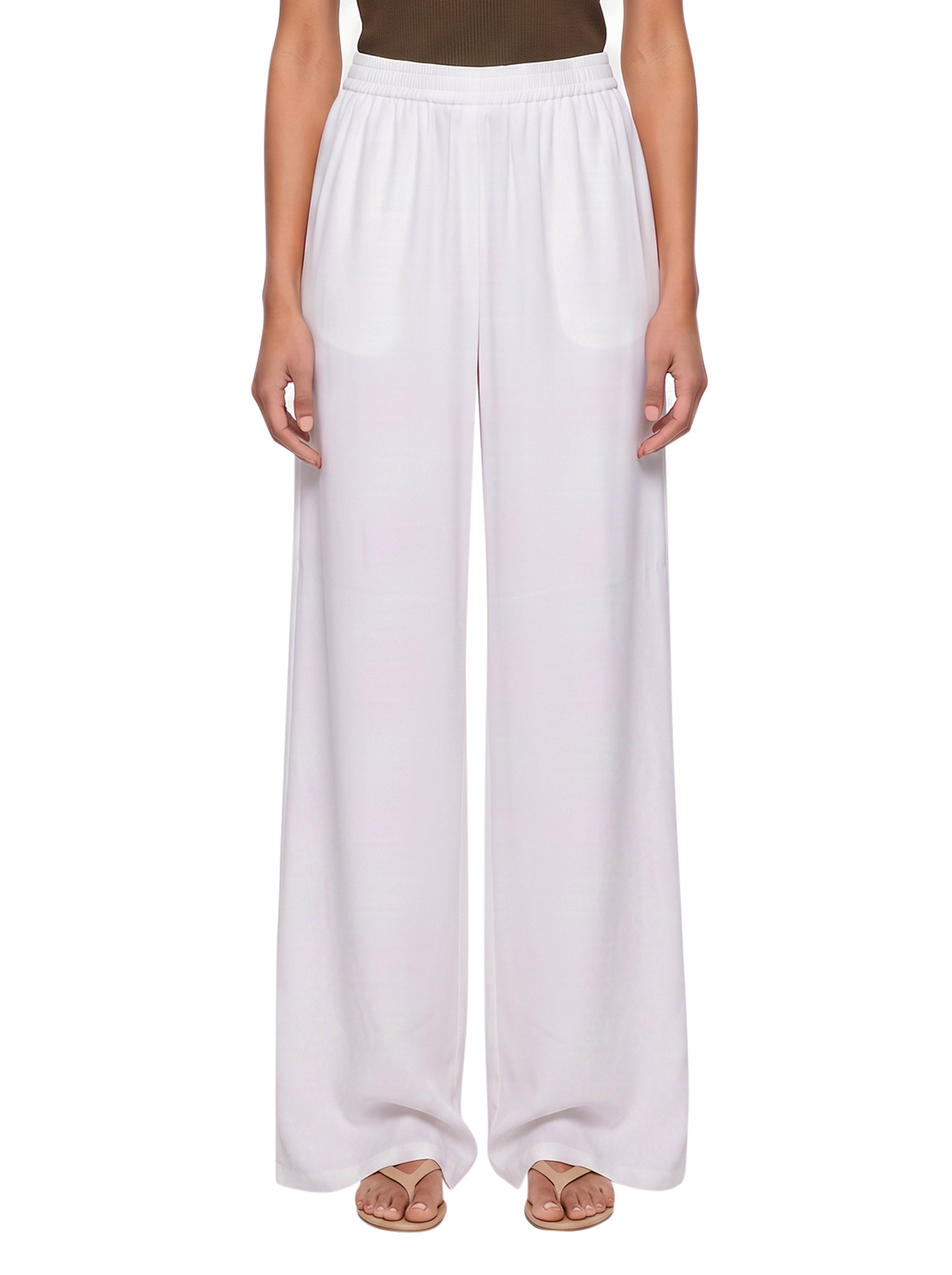 Pantaloni a gamba ampia Volonta in bianco 