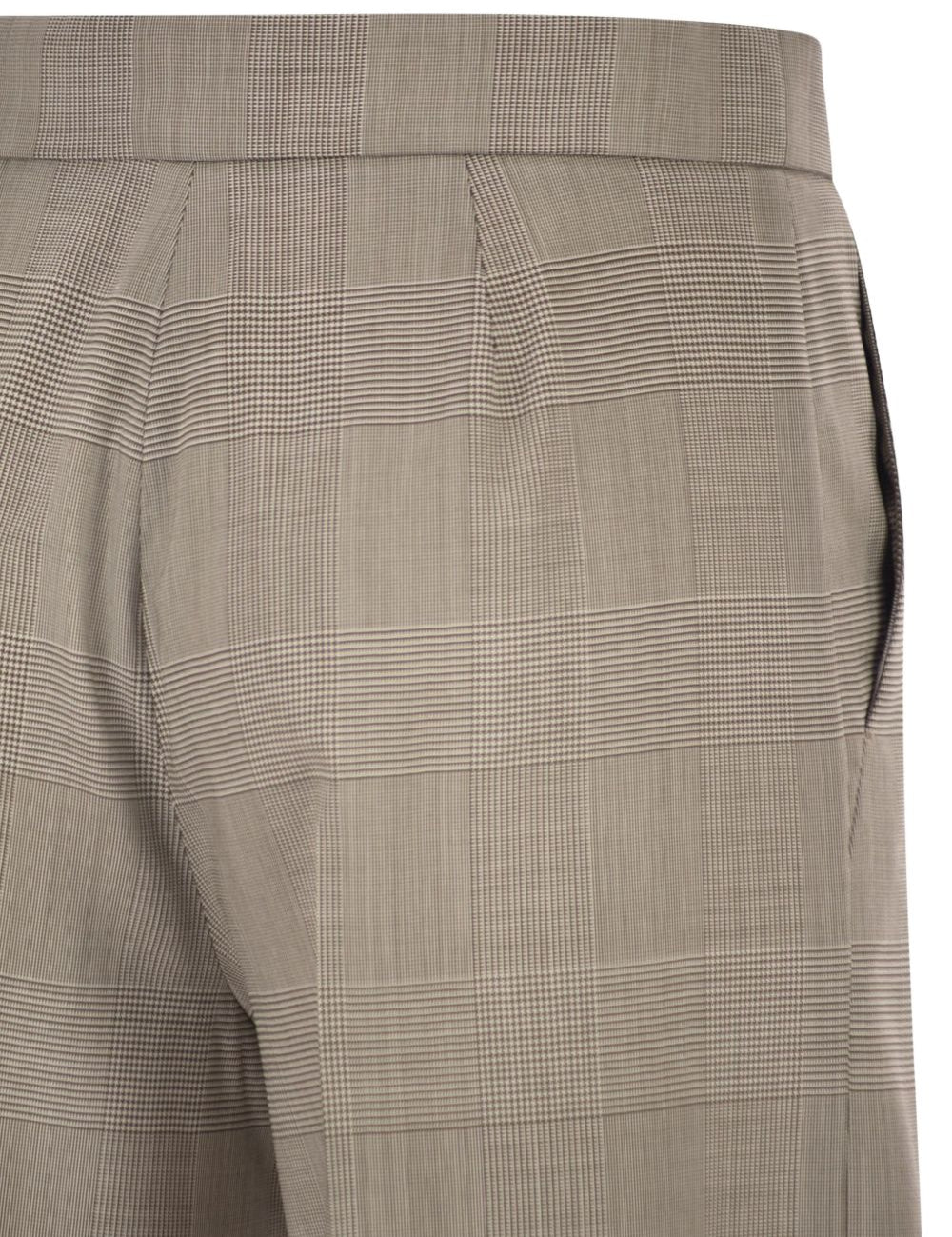 Pantaloni a quadri netto in grigio 