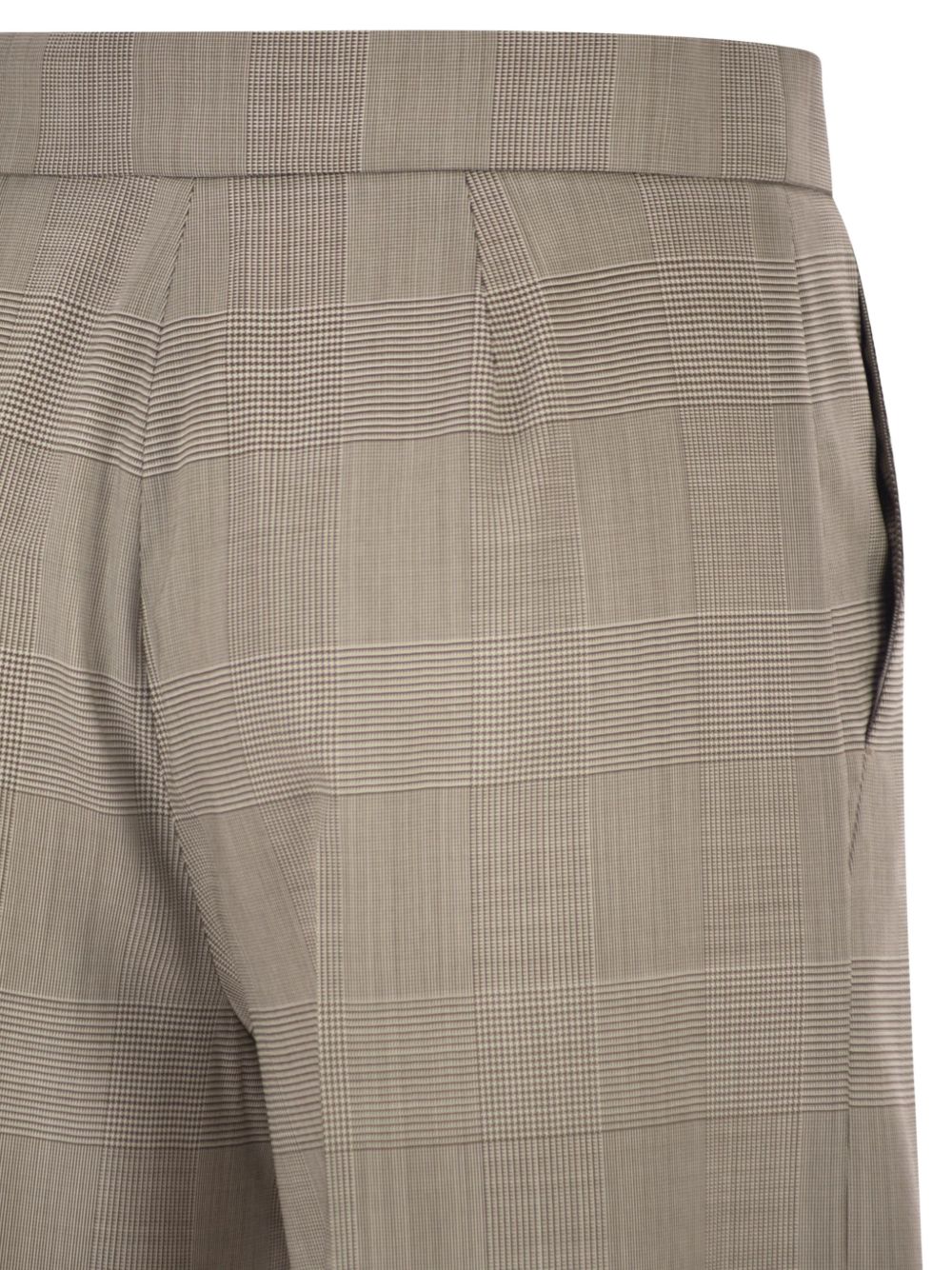 Pantaloni a quadri netto in grigio 