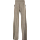 Pantaloni a quadri netto in grigio 