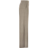 Pantaloni a quadri netto in grigio 