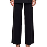Pantalone wide leg in cady Alaggio in nero 
