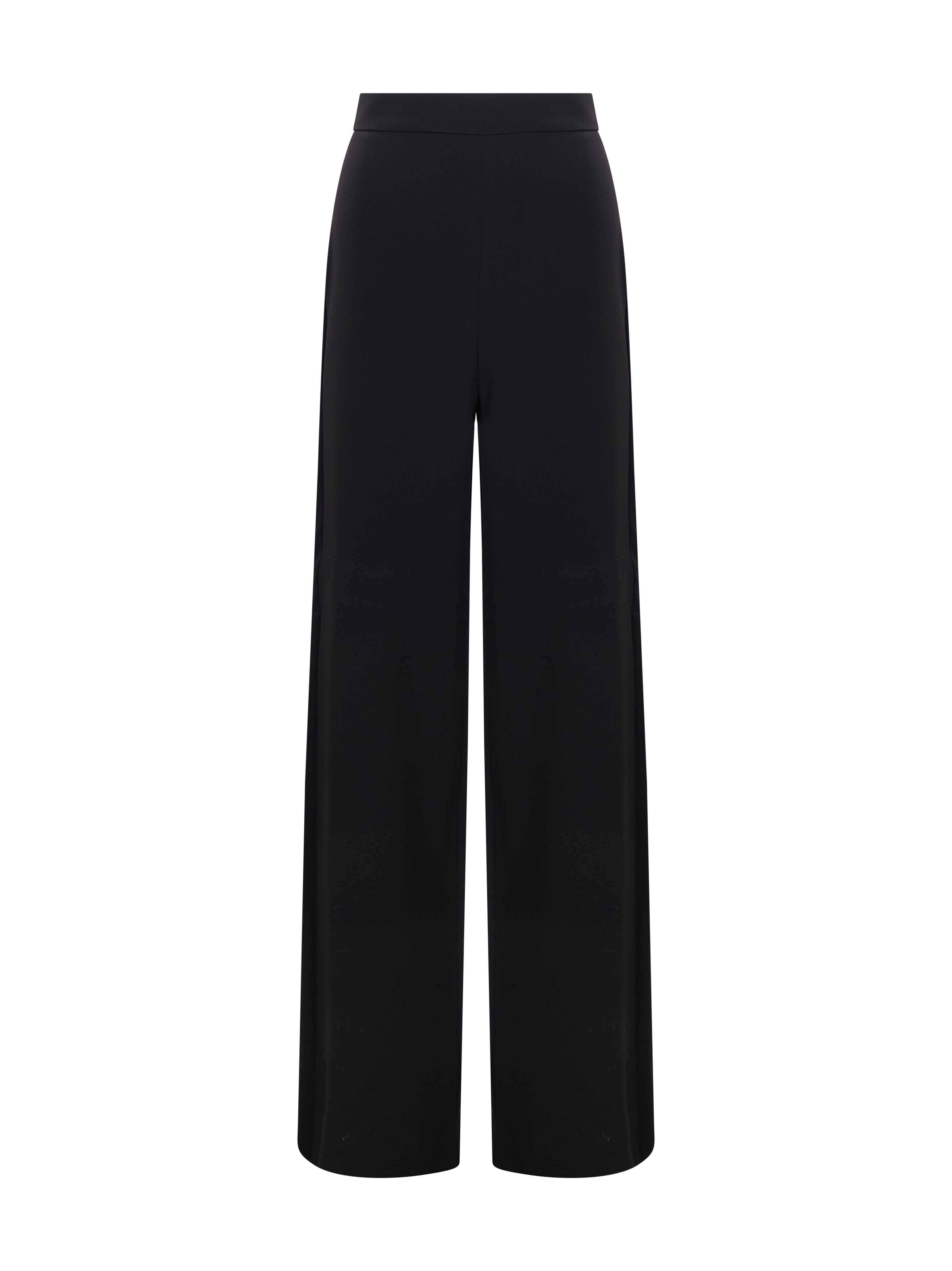 Pantalone wide leg in cady Alaggio in nero 