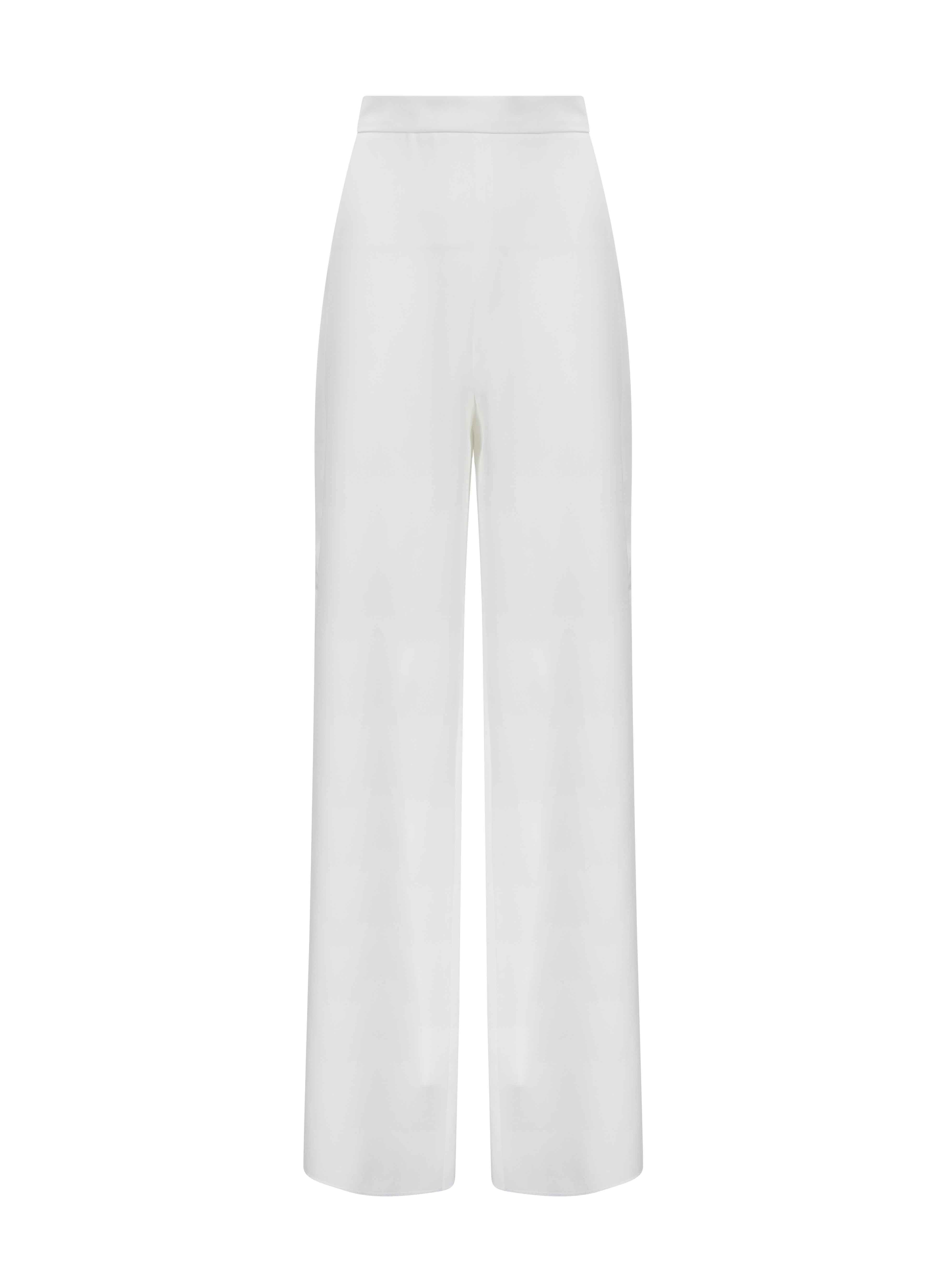 Pantaloni a vita alta Alaggio in bianco 