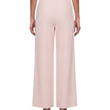 Pantalone wide leg in cady Alaggio in rosa 