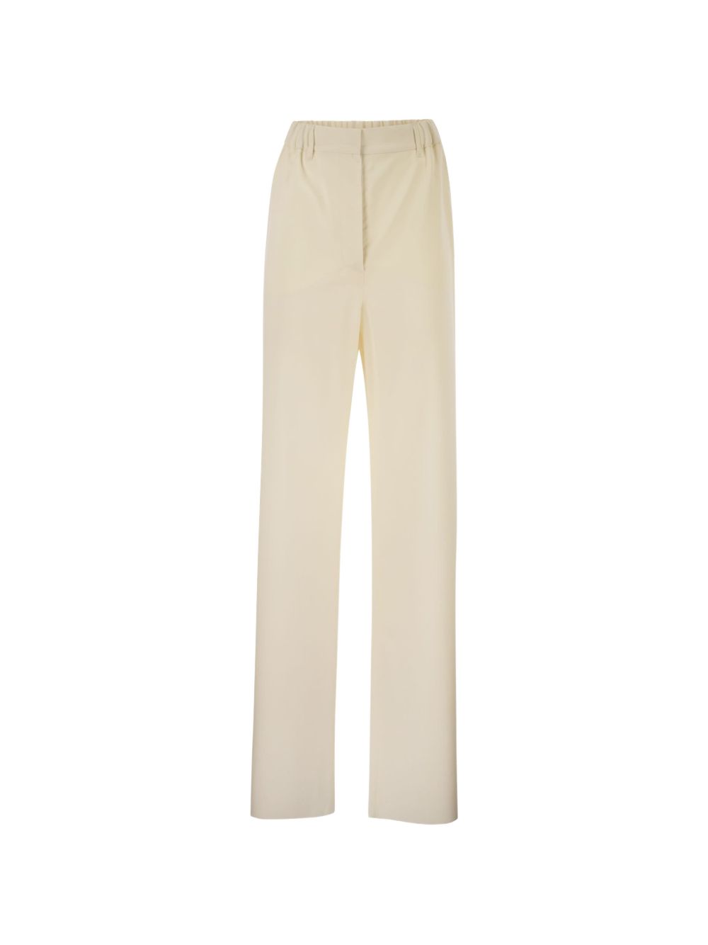 Pantaloi con cintura editto in bianco 