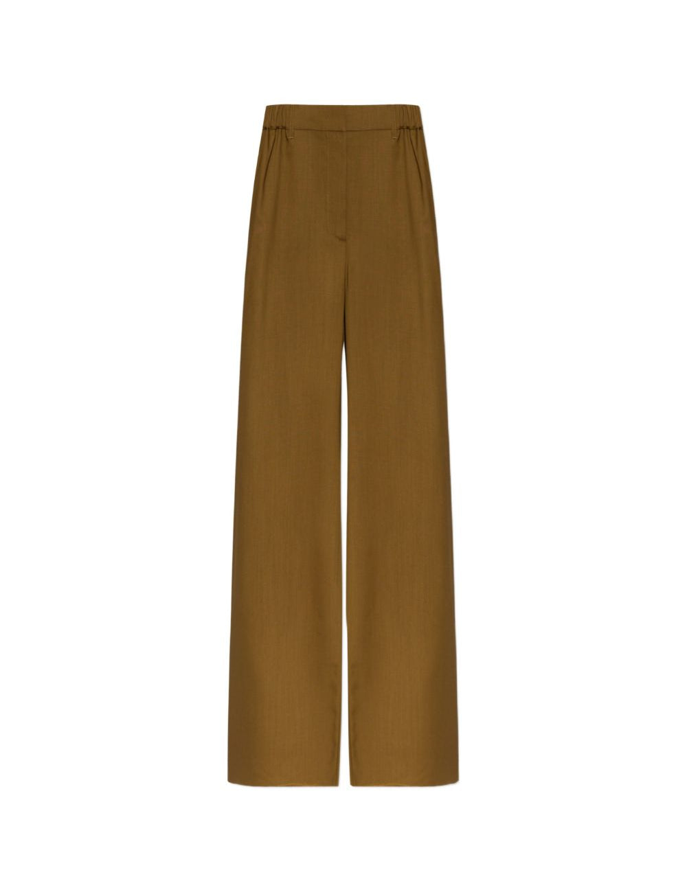 Pantaloi con cintura editto in verde 