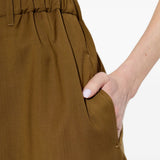 Pantaloi con cintura editto in verde 