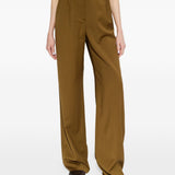 Pantaloi con cintura editto in verde 