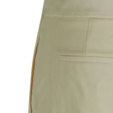 Shorts sartoriali con pieghe pittura in avorio 