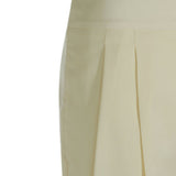 Shorts sartoriali con pieghe pittura in avorio 