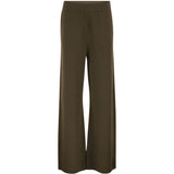 Pantaloni a gamba ampia faida in verde kaki 