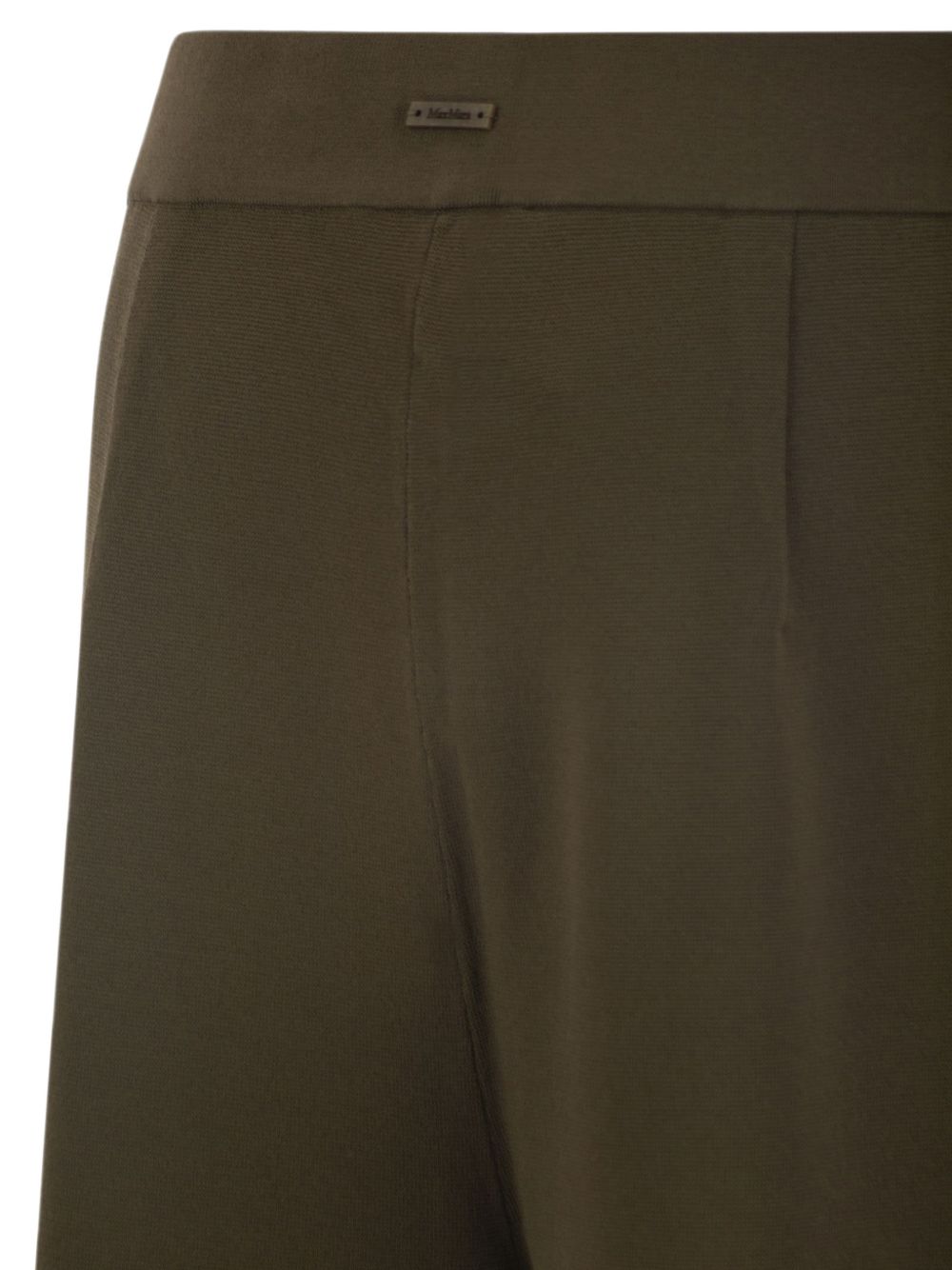Pantaloni a gamba ampia faida in verde kaki 