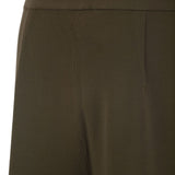 Pantaloni a gamba ampia faida in verde kaki 
