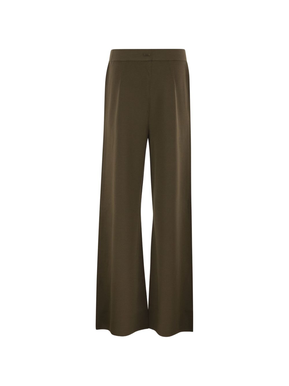 Pantaloni a gamba ampia faida in verde kaki 