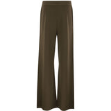 Pantaloni a gamba ampia faida in verde kaki 