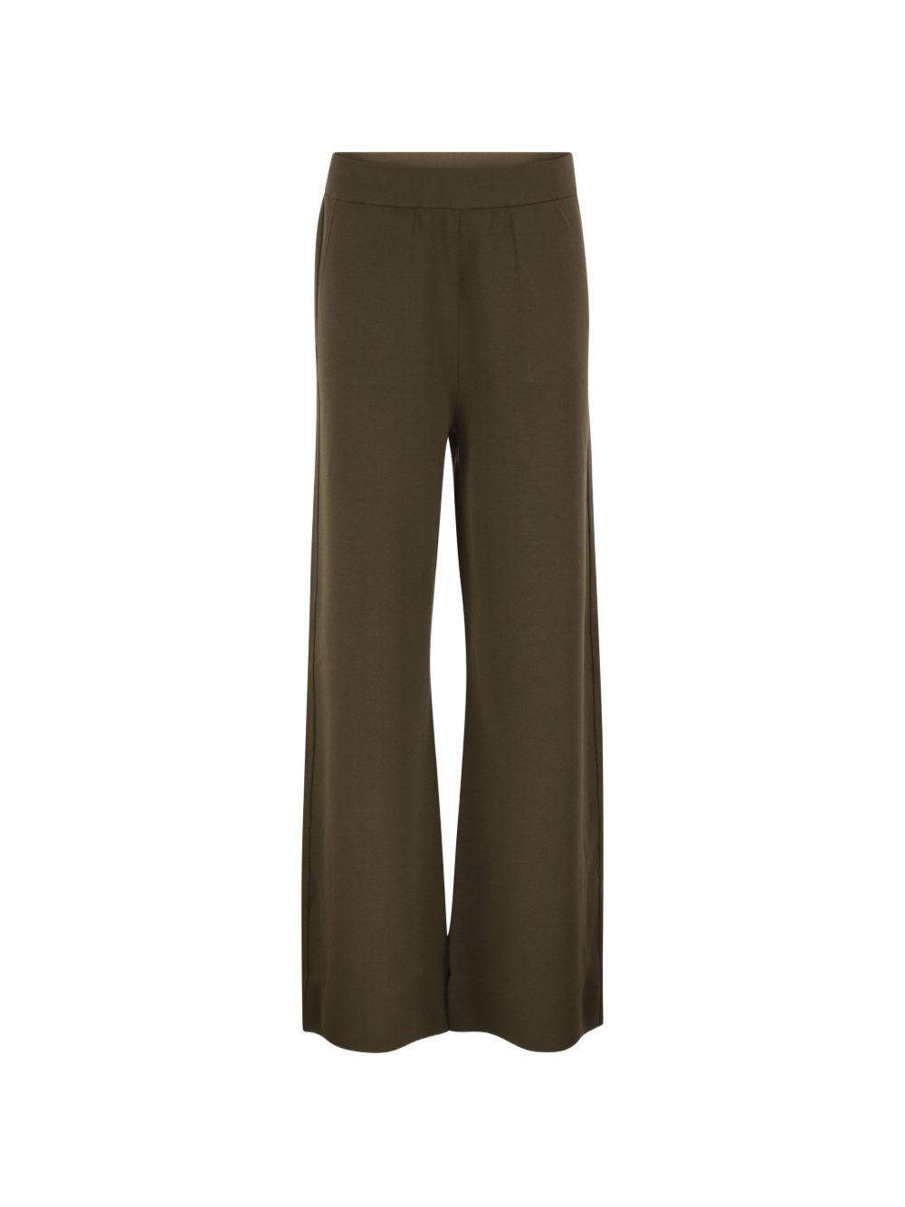 Pantaloni a gamba ampia faida in verde kaki 