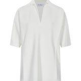 Top in maglia Alpino in bianco 