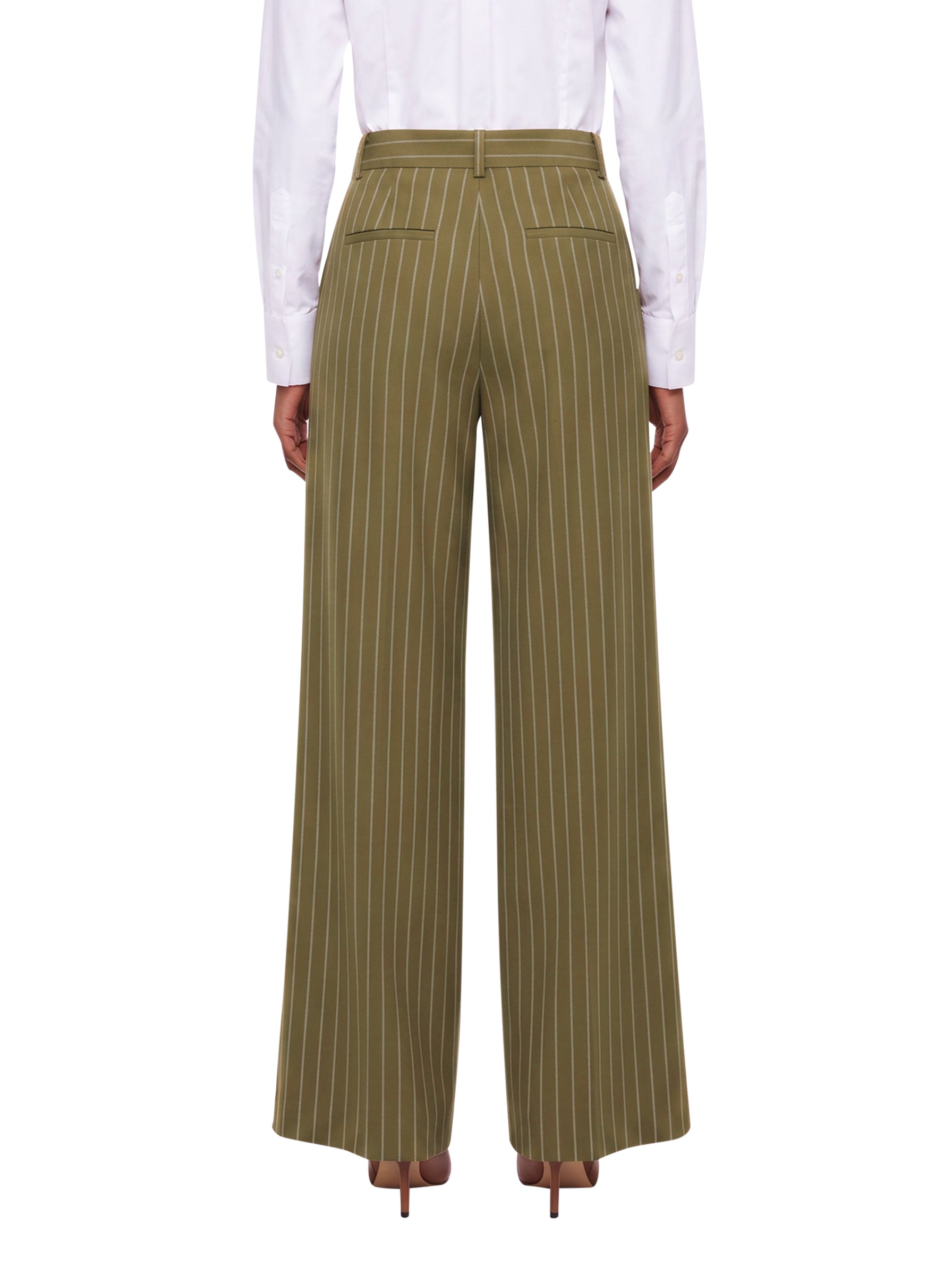 Pantaloni a righe rio in verde 