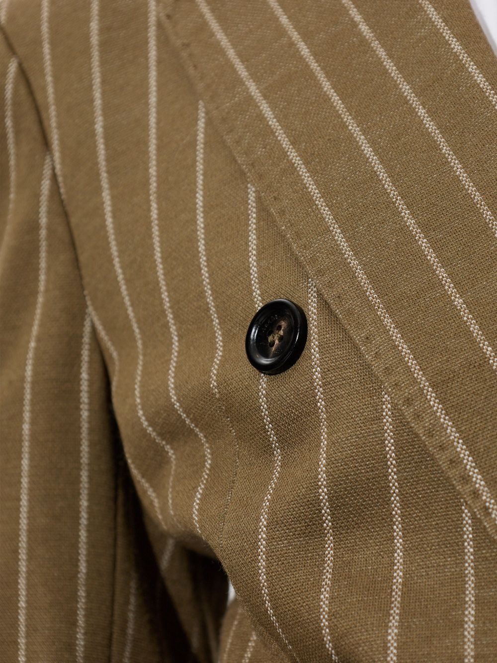 Blazer doppiopetto gessato in jersey balta in verde 