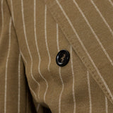 Blazer doppiopetto gessato in jersey balta in verde 