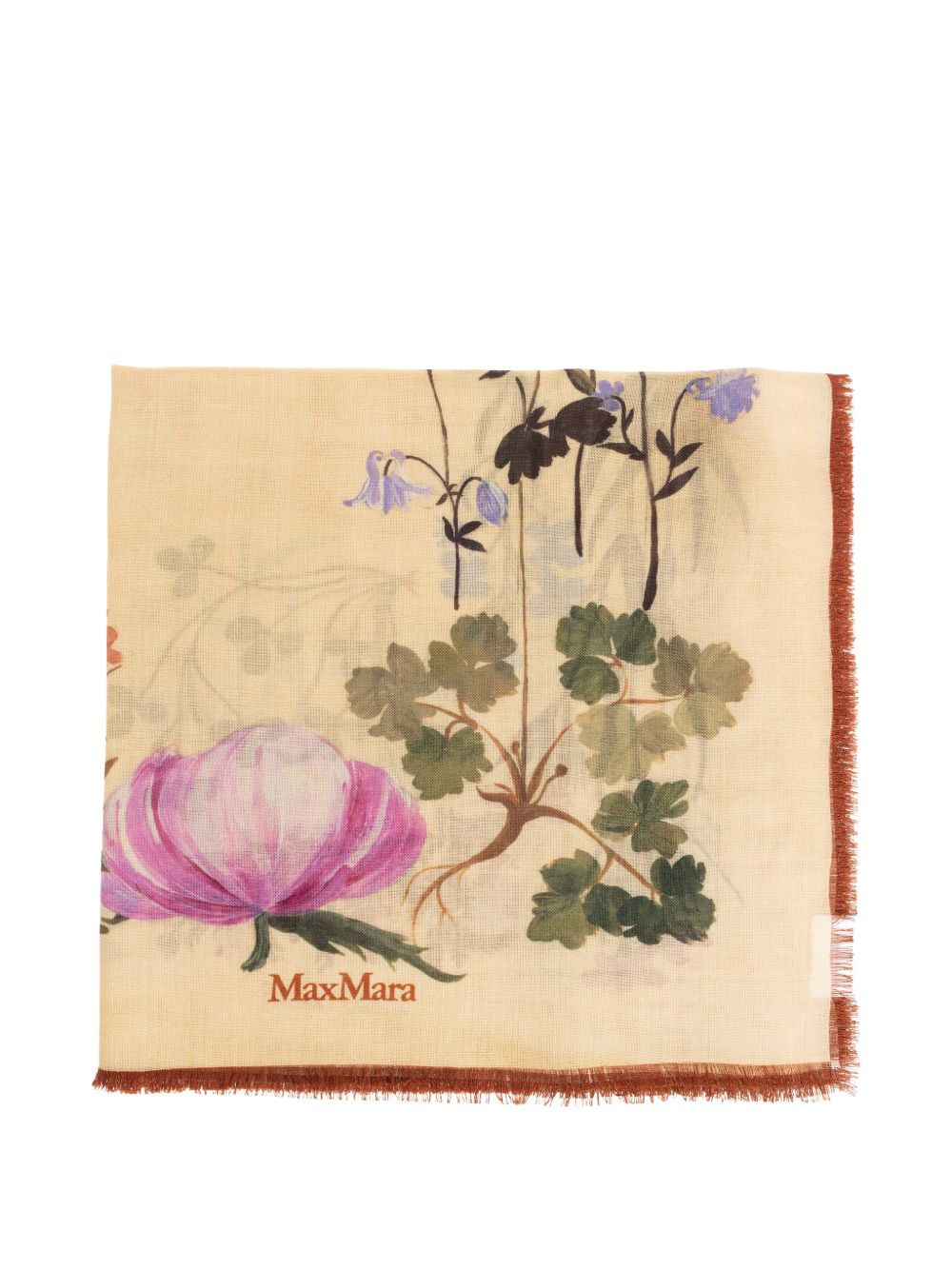 Foulard con stampa motena multicolore 