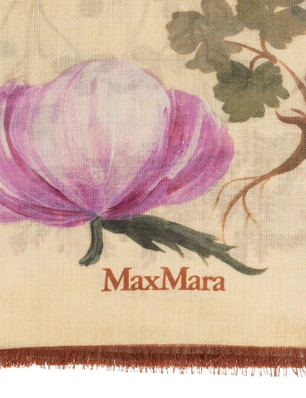 Foulard con stampa motena multicolore 