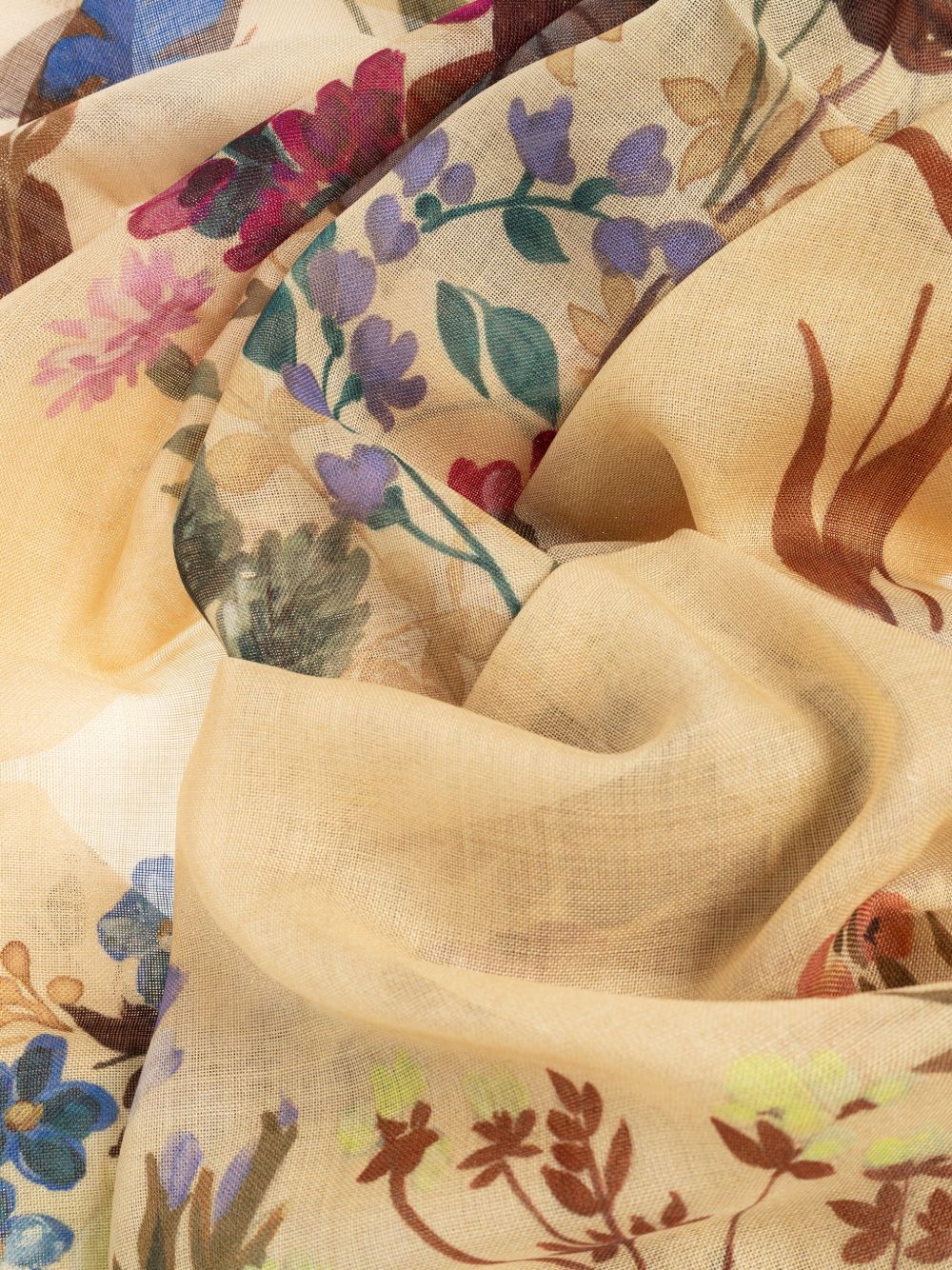 Foulard con stampa motena multicolore 