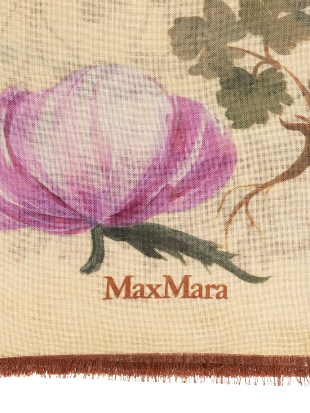 Foulard con stampa motena multicolore 