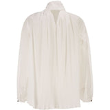 Blusa con fiocco valle in bainco 