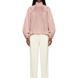 Blusa in taffetà di seta Valle in rosa 