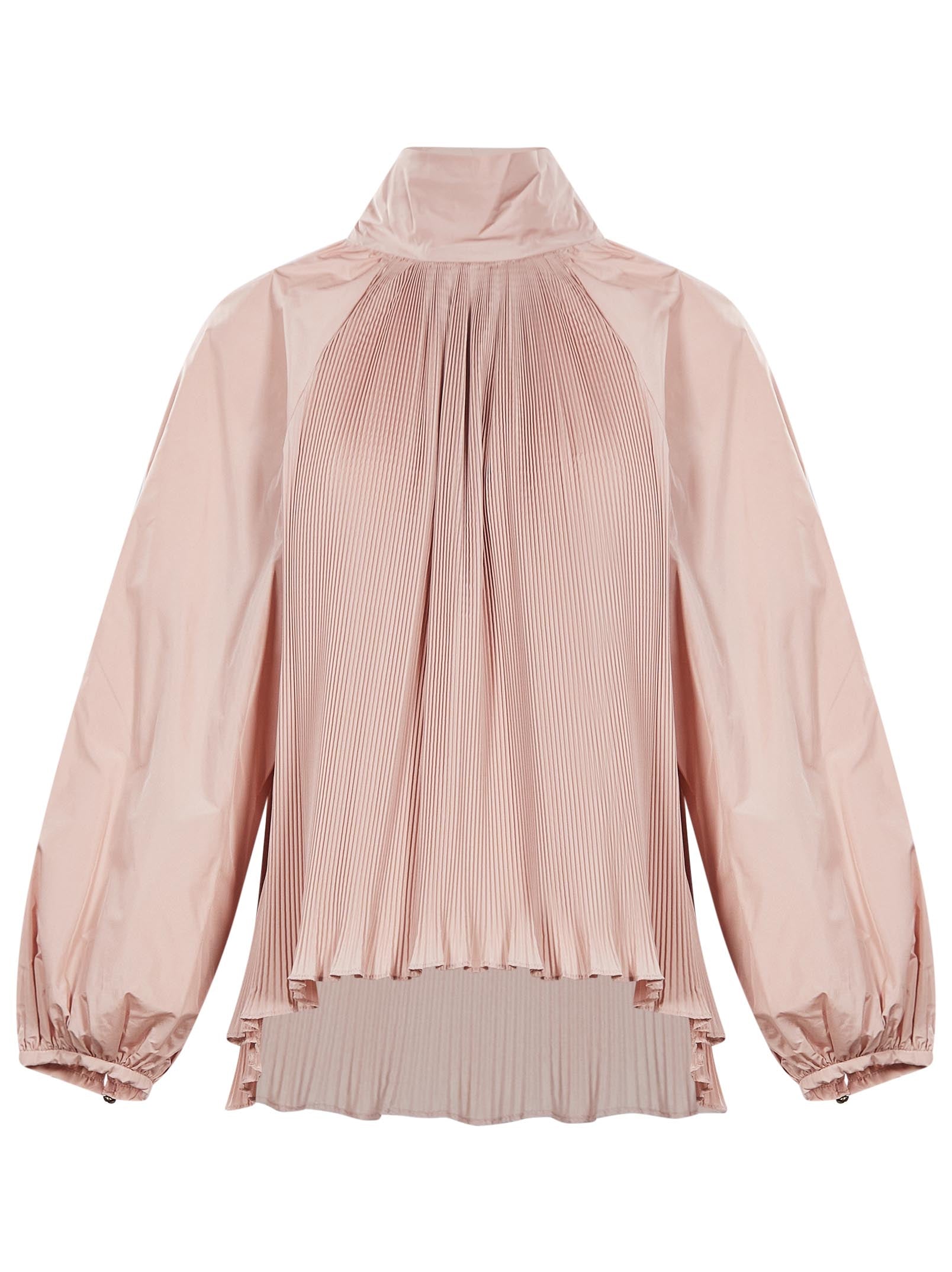 Blusa in taffetà di seta Valle in rosa 