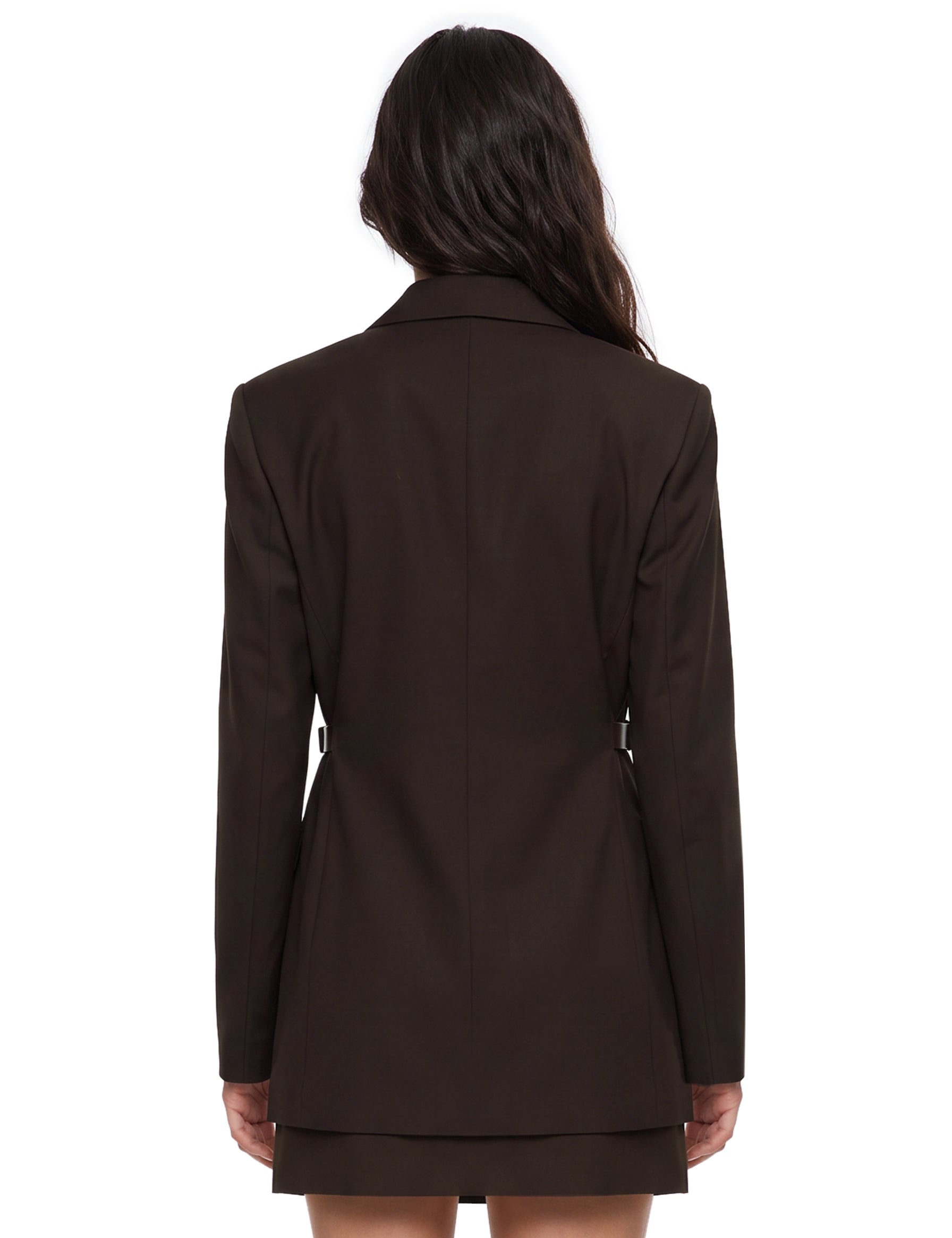 Blazer a portafoglio Cinta in marrone 