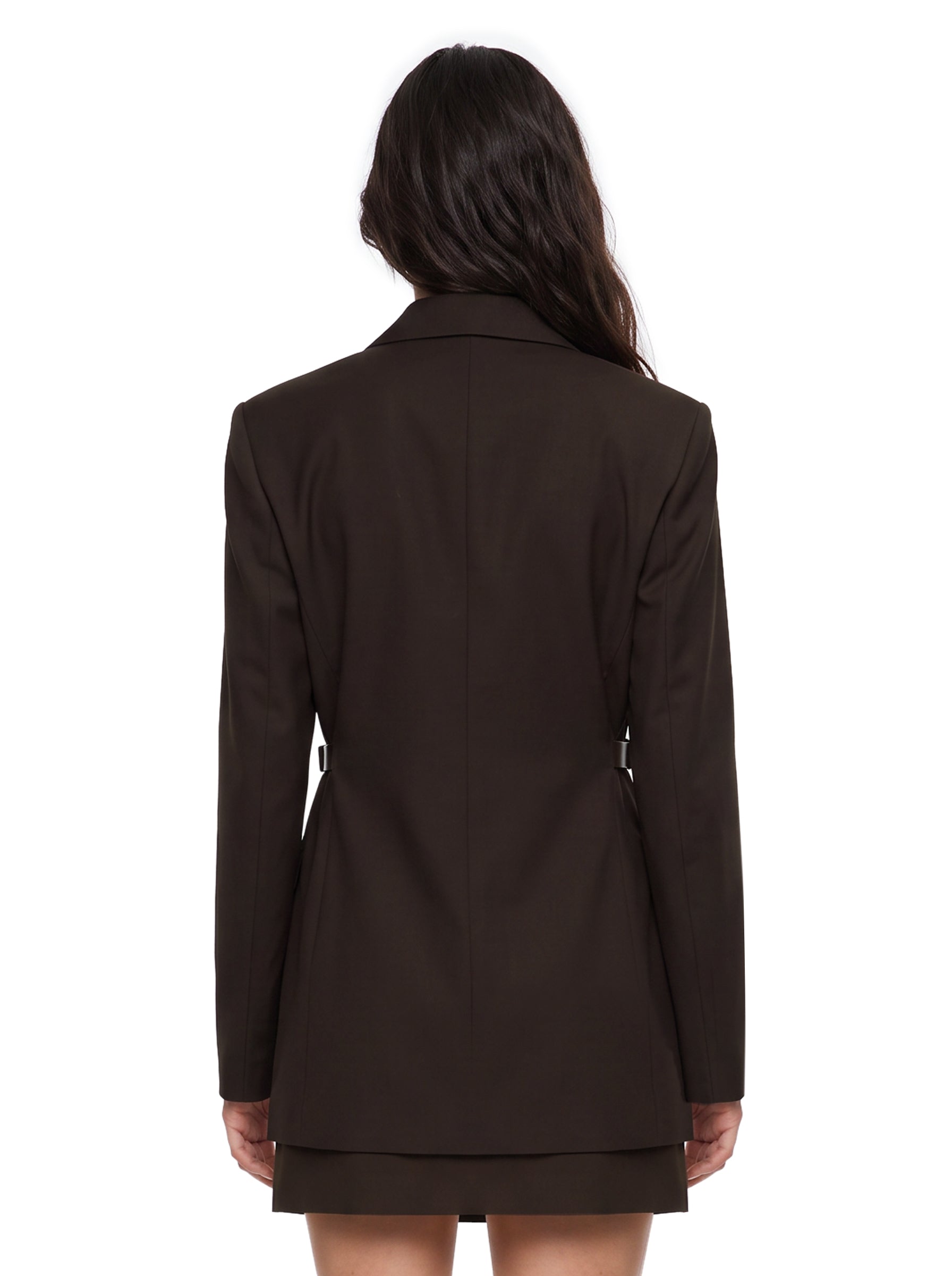 Blazer a portafoglio Cinta in marrone 