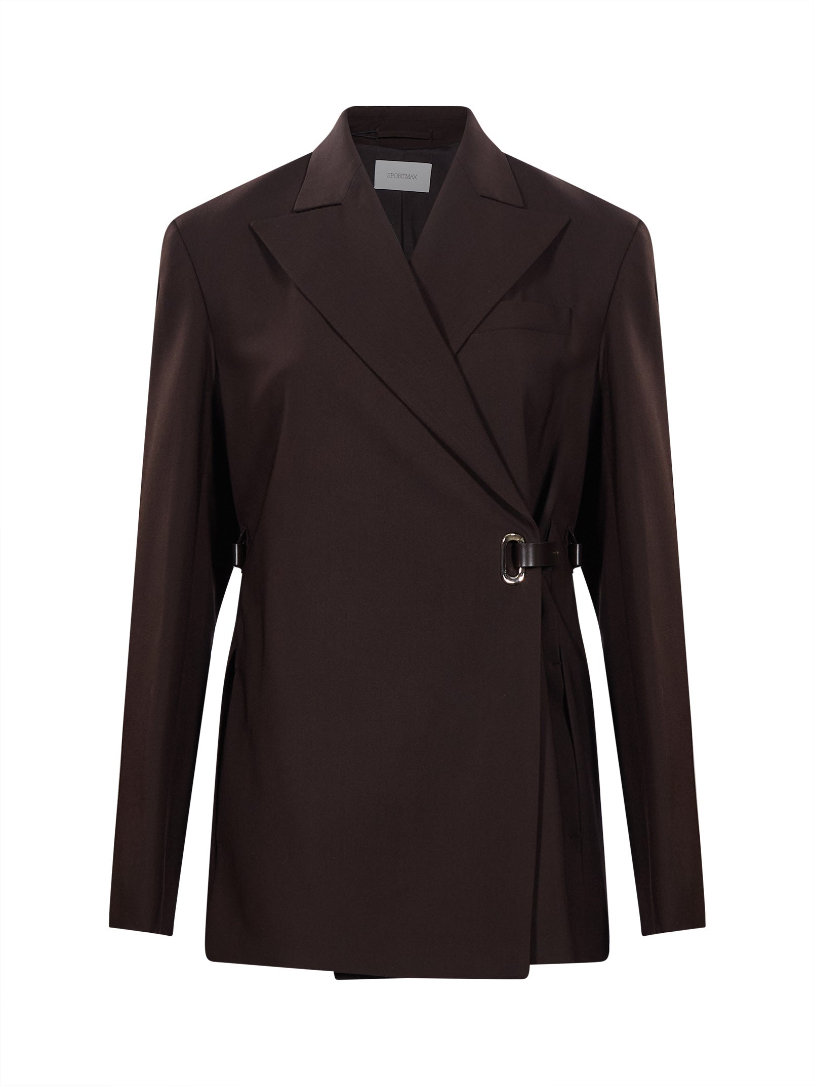 Blazer a portafoglio Cinta in marrone 