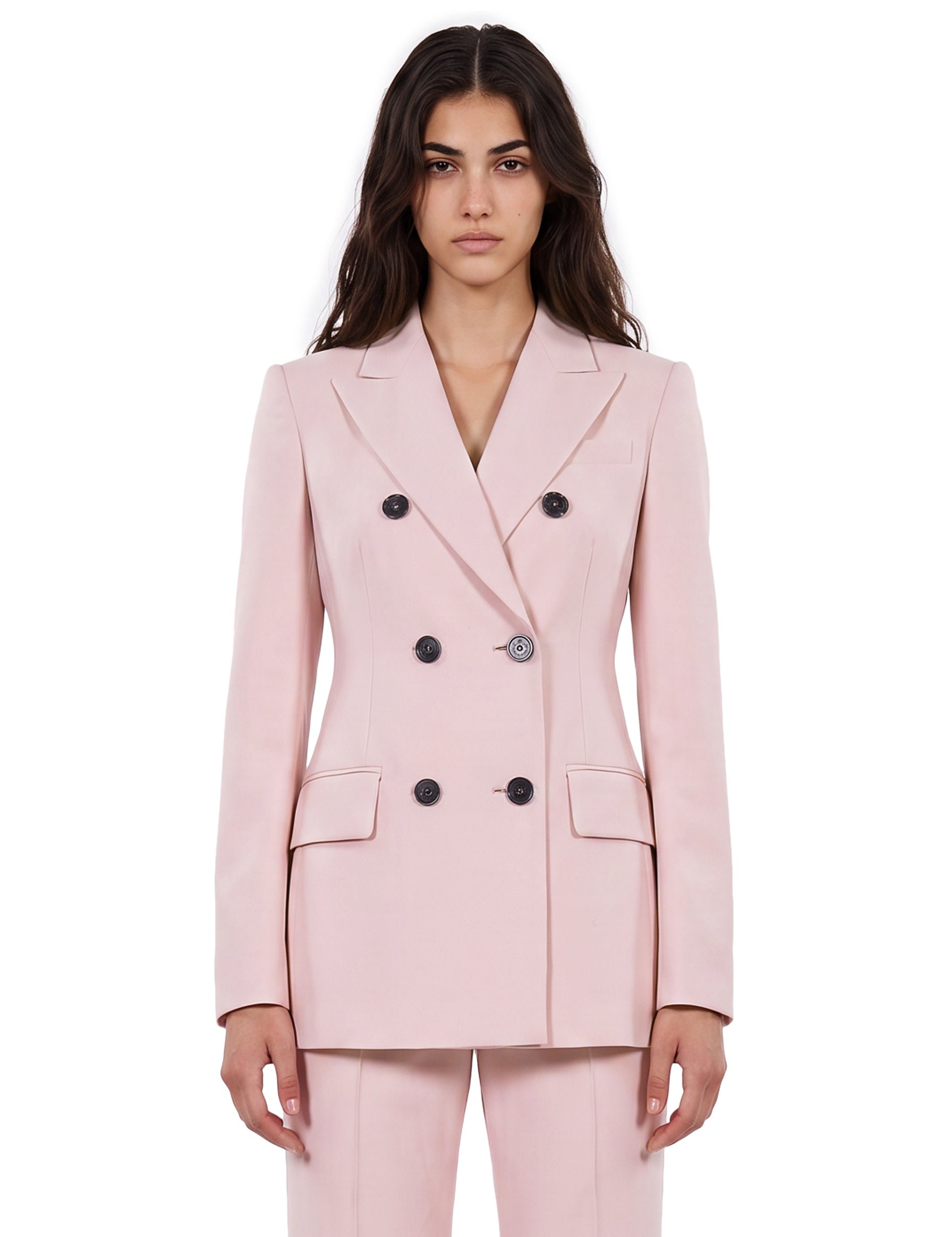 Blazer doppiopetto Adamo in rosa 