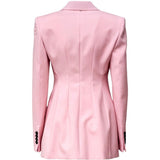Blazer doppiopetto adamo in rosa 