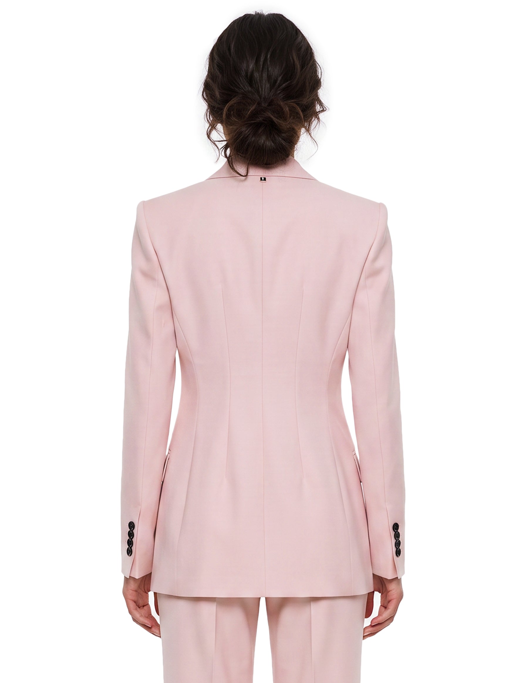 Blazer doppiopetto Adamo in rosa 