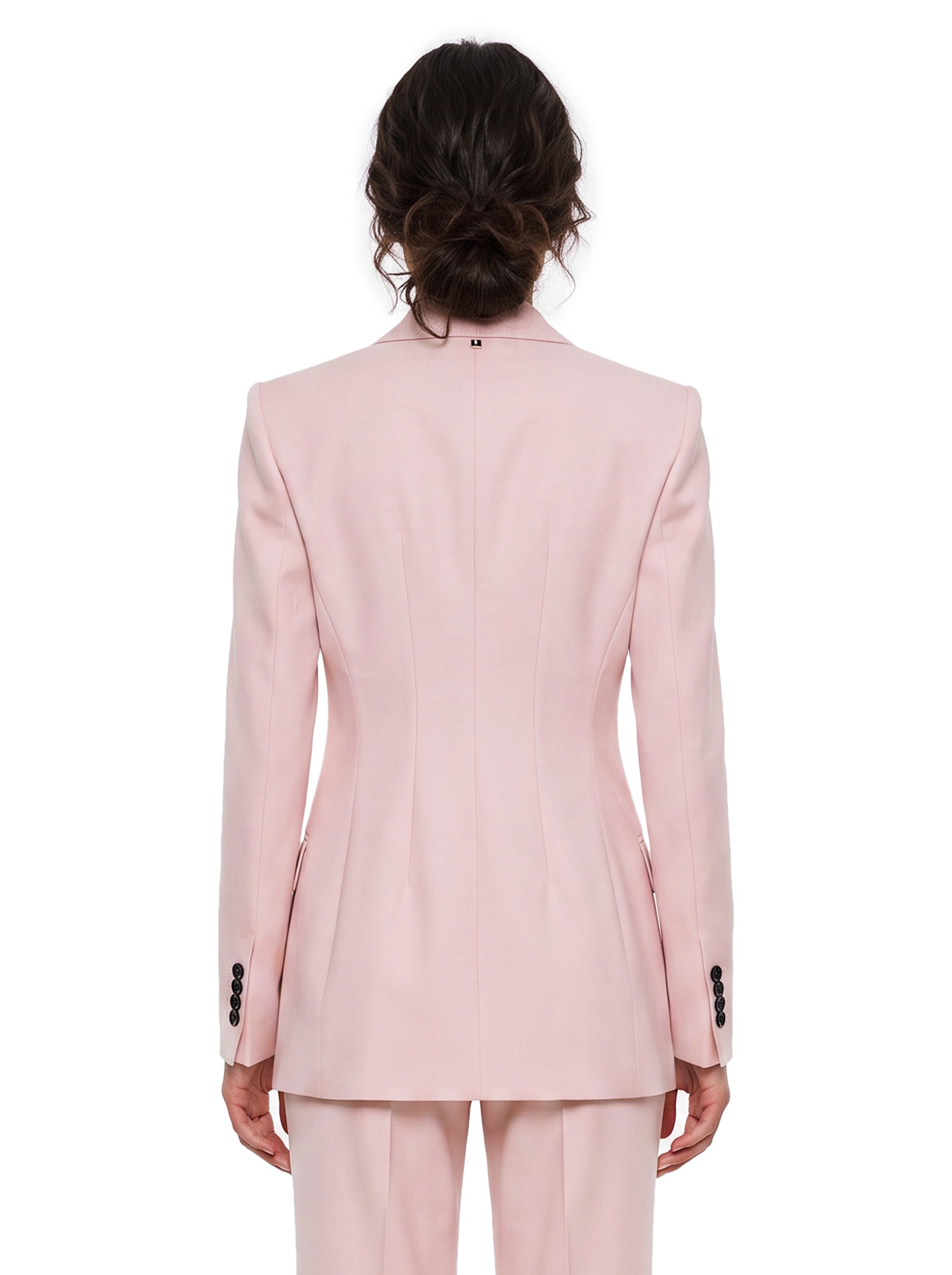 Blazer doppiopetto Adamo in rosa 