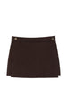 Ottuso Tailored Skirt in Brown