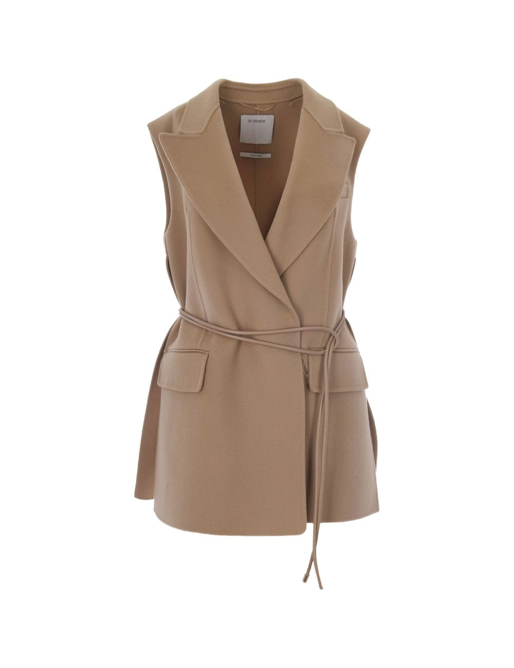Gilet con cintura Rapido in beige 