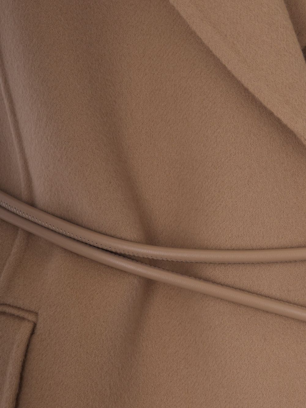 Gilet con cintura rapido in beige 