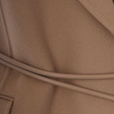 Gilet con cintura rapido in beige 