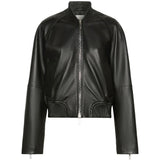 Giacca in pelle amour in nero 
