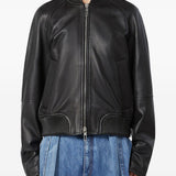 Giacca in pelle amour in nero 