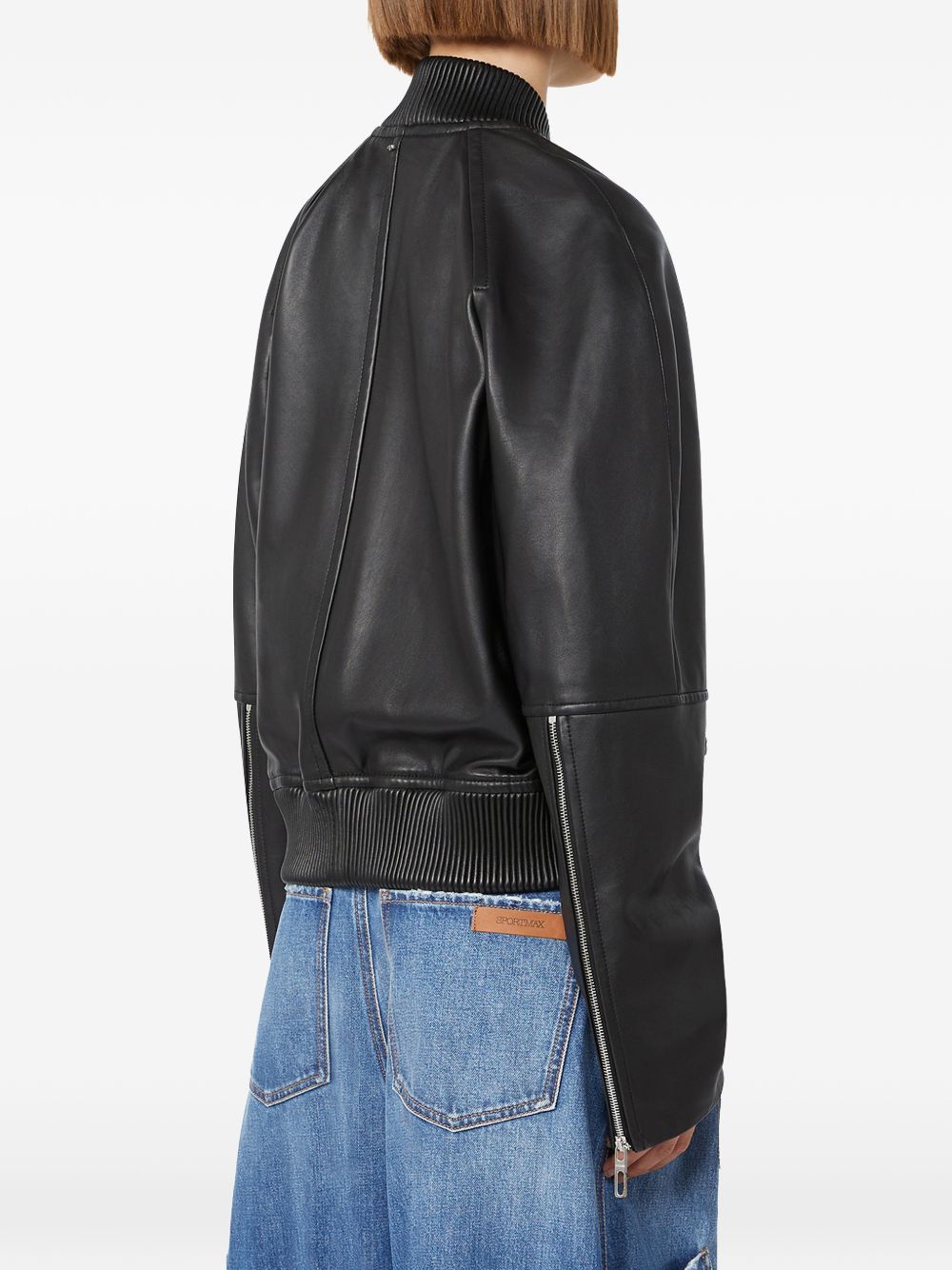 Giacca in pelle amour in nero 