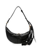 Borsa a spalla argenta in nero