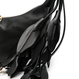 Borsa a spalla argenta in nero 