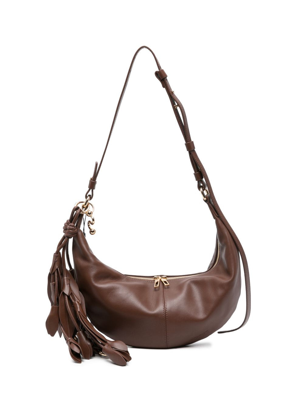 Borsa a spalla argenta in nero 
